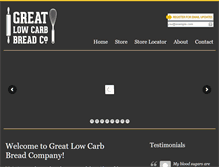 Tablet Screenshot of greatlowcarb.com